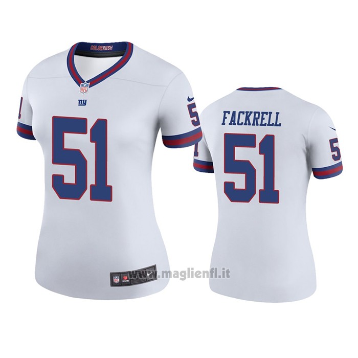 Maglia NFL Legend Donna New York Giants Kyler Fackrell Bianco Color Rush